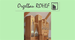 Desktop Screenshot of orgelbau-rohlf.de