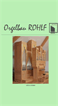 Mobile Screenshot of orgelbau-rohlf.de