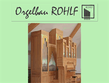 Tablet Screenshot of orgelbau-rohlf.de